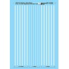 MICROSCALE DECAL 87-1232 - CHICAGO & EASTERN ILLINOIS DIESEL LOCOMOTIVE STRIPES - HO SCALE
