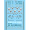 MICROSCALE DECAL 87-51 - CHICAGO & NORTHWESTERN DIESEL LOCOMOTIVES - HO SCALE