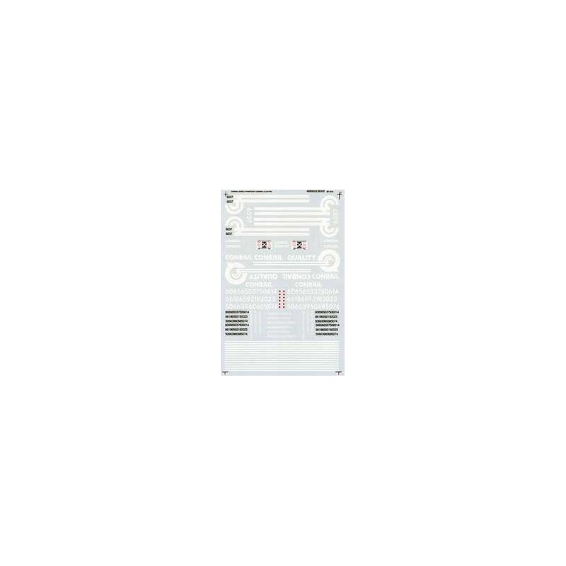 MICROSCALE DECAL 87-614 - CONRAIL DIESEL LOCOMOTIVES - HO SCALE