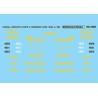 MICROSCALE DECAL MC-4066 - CONRAIL EXECUTIVE DIESEL LOCOMOTIVES & PASSENGER CARS - HO SCALE