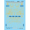 MICROSCALE DECAL 87-988 - CSX FREIGHT CAR DATA - HO SCALE