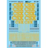 MICROSCALE DECAL 87-1180 - CSX DIESEL LOCOMOTIVES - HO SCALE