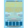 MICROSCALE DECAL 87-1181 - CSX DIESEL LOCOMOTIVE NUMBERS - HO SCALE