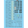 MICROSCALE DECAL 87-1327 - CSX COVERED HOPPERS - HO SCALE