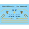 MICROSCALE DECAL MC-4010 - DELAWARE & HUDSON DIESEL LOCOMOTIVES - HO SCALE