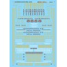 MICROSCALE DECAL 87-812 - DELAWARE LACKAWANNA & WESTERN DIESEL LOCOMOTIVES - HO SCALE
