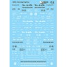 MICROSCALE DECAL 87-73 - DENVER & RIO GRANDE WESTERN NARROW GAUGE FREIGHT CARS - HO SCALE
