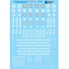 MICROSCALE DECAL 87-542 - DENVER & RIO GRANDE WESTERN STEAM LOCOMOTIVES - HO SCALE