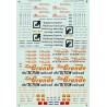 MICROSCALE DECAL 87-456 - DENVER & RIO GRANDE WESTERN / WESTERN PACIFIC TRAILERS - HO SCALE