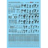 MICROSCALE DECAL 87-1342 - DENVER & RIO GRANDE WESTERN COVERED HOPPERS - HO SCALE