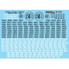MICROSCALE DECAL MC-4302 - DETROIT TOLEDO & IRONTON DIESEL LOCOMOTIVES - HO SCALE
