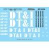 MICROSCALE DECAL MC-4305 - DETROIT TOLEDO & IRONTON DIESEL LOCOMOTIVES - HO SCALE