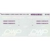 MICROSCALE DECAL MC-4093 - DULUTH WINNIPEG & PACIFIC DIESEL LOCOMOTIVES - HO SCALE