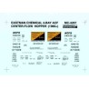 MICROSCALE DECAL MC-4267 - EASTMAN CHEMICAL COVERED HOPPER - HO SCALE