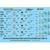 MICROSCALE DECAL MC-4313 - FARMLAND INDUSTRIES COVERED HOPPERS - HO SCALE