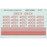 MICROSCALE DECAL MC-4237 - GECX DIESEL LOCOMOTIVES - HO SCALE