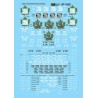 MICROSCALE DECAL 87-1032 - GRAND TRUNK WESTERN CABOOSES - HO SCALE