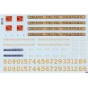 MICROSCALE DECAL MC-4015 - GRAND TRUNK WESTERN DIESEL LOCOMOTIVES - HO SCALE