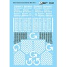 MICROSCALE DECAL 87-457 - GUILFORD DIESEL LOCOMOTIVES - HO SCALE