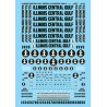 MICROSCALE DECAL 87-42 - ILLINOIS CENTRAL GULF DIESEL LOCOMOTIVES - HO SCALE