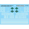 MICROSCALE DECAL MC-4002 - ILLINOIS CENTRAL DIESEL LOCOMOTIVES - HO SCALE