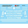 MICROSCALE DECAL MC-4210 - ILLINOIS CENTRAL DIESEL LOCOMOTIVES - HO SCALE