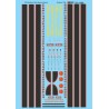 MICROSCALE DECAL 87-1289 - KANSAS CITY SOUTHERN DIESEL LOCOMOTIVES - HO SCALE