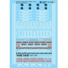 MICROSCALE DECAL 87-1250 - LOCOMOTIVE LEASING PARTNERS DIESEL LOCOMOTIVES - HO SCALE