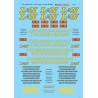 MICROSCALE DECAL 87-817 - LOUISVILLE & NASHVILLE DIESEL LOCOMOTIVES - HO SCALE