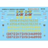 MICROSCALE DECAL MC-4105 - LOUISVILLE & NASHVILLE CABOOSES - HO SCALE