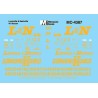 MICROSCALE DECAL MC-4387 - LOUISVILLE & NASHVILLE BOXCARS - HO SCALE