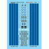 MICROSCALE DECAL 87-929 - METRO NORTH PASSENGER CARS - HO SCALE