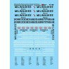 MICROSCALE DECAL 87-789 - MILWAUKEE ROAD DIESEL LOCOMOTIVES - HO SCALE