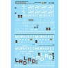 MICROSCALE DECAL 87-1358 - MILWAUKEE ROAD BOXCARS - HO SCALE