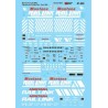 MICROSCALE DECAL 87-606 - MONTANA RAIL LINK CABOOSES, COVERED HOPPERS & WOOD CHIP CARS - HO SCALE