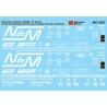 MICROSCALE DECAL MC-4337 - NACIONALES de MEXICO BOXCARS - HO SCALE