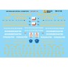 MICROSCALE DECAL MC-4140 - NEW ENGLAND CENTRAL DIESEL LOCOMOTIVES - HO SCALE