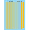 MICROSCALE DECAL 87-1061 - NEW HAVEN DIESEL & ELECTRIC LOCOMOTIVE STRIPES - HO SCALE