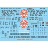 MICROSCALE DECAL MC-4299 - NEW ORLEANS PUBLIC BELT BOXCAR - HO SCALE