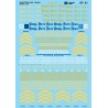 MICROSCALE DECAL 87-41 - NEW YORK CHICAGO & ST. LOUIS DIESEL LOCOMOTIVES - HO SCALE