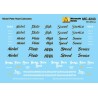MICROSCALE DECAL MC-4243 - NEW YORK CHICAGO & ST. LOUIS CABOOSES - HO SCALE