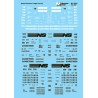 MICROSCALE DECAL 87-591 - NORFOLK SOUTHERN FREIGHT CARS - HO SCALE