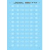 MICROSCALE DECAL 87-1121 - NORFOLK SOUTHERN DIESEL LOCOMOTIVE SILL STRIPES - HO SCALE