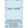 MICROSCALE DECAL 87-554 - NORFOLK & WESTERN DIESEL LOCOMOTIVES - HO SCALE