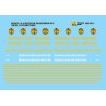 MICROSCALE DECAL MC-4017 - NORFOLK & WESTERN DIESEL LOCOMOTIVES - HO SCALE