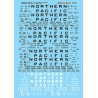 MICROSCALE DECAL 87-837 - NORTHERN PACIFIC COVERED HOPPERS - HO SCALE