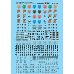 MICROSCALE DECAL 87-1356 - SOUTHERN PACIFIC FRUIT EXPRESS REEFERS - HO SCALE