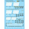 MICROSCALE DECAL 87-1097 - PENN CENTRAL 86' BOXCARS - HO SCALE