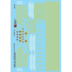 MICROSCALE DECAL 87-677 - PENNSYLVANIA DIESEL LOCOMOTIVES - HO SCALE