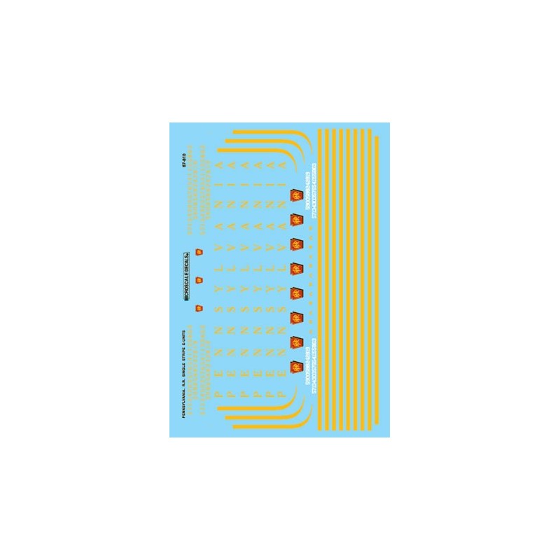 MICROSCALE DECAL 87-810 - PENNSYLVANIA DIESEL LOCOMOTIVES - HO SCALE
